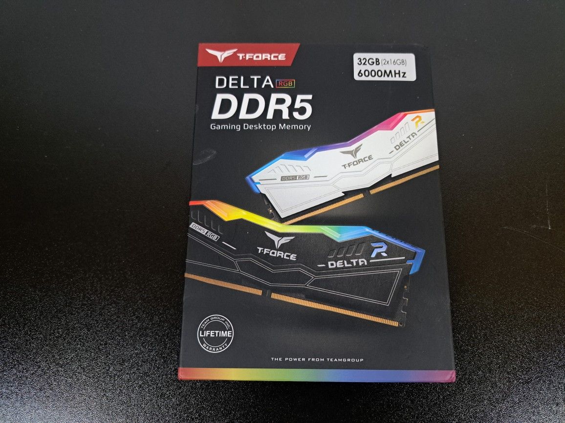 32 GB RGB White DDR5 Desktop Computer Memory Kit 