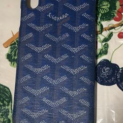 For iPhone XS Max - Luxury Brand Goyard style phone case NM