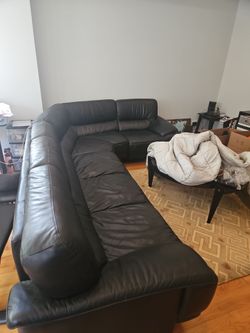 Leather couch