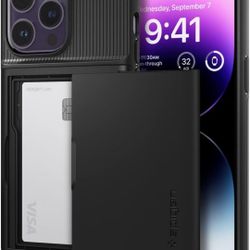 Spigen Slim Armor CS Designed for iPhone 14 Pro Max Case (2022) [Military-Grade Protection] - Black