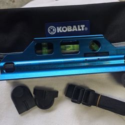 Kobalt Aluminum Stick Laser Level Torpedo 60208 with Cross-line Red Laser