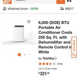 toshiba AC & dehumidifier