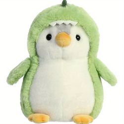 Cute Penguin In Dinosaur Costume 