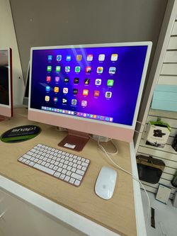 iMac M1 2021 Pink 24” 8GB  Ram 256GB storage