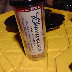 Budweiser Cup With Straw