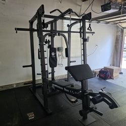 Smith Machine 2001 | Multi-Use Adj Bench | Gym Equipment | Fitness | Squat Rack | Excercise |🔴WEIGHTS AND BARBELL SOLD SEPARATELY 🔴 FREE DELIVERY 🚚