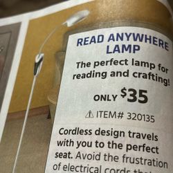 Read Anywhere Lamp, Asking 15.00