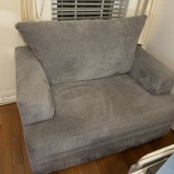 Grey Love Seat