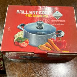 New Brilliant Cook 4qt. Stock Pot $20 