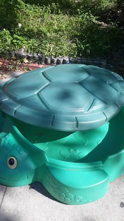 Sand turtle with cover