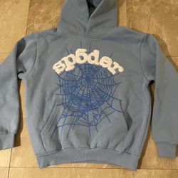 sp5der hoodie blue