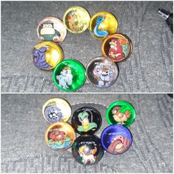 Vintage Pokemon Marbles 11 Clear 2 Holo