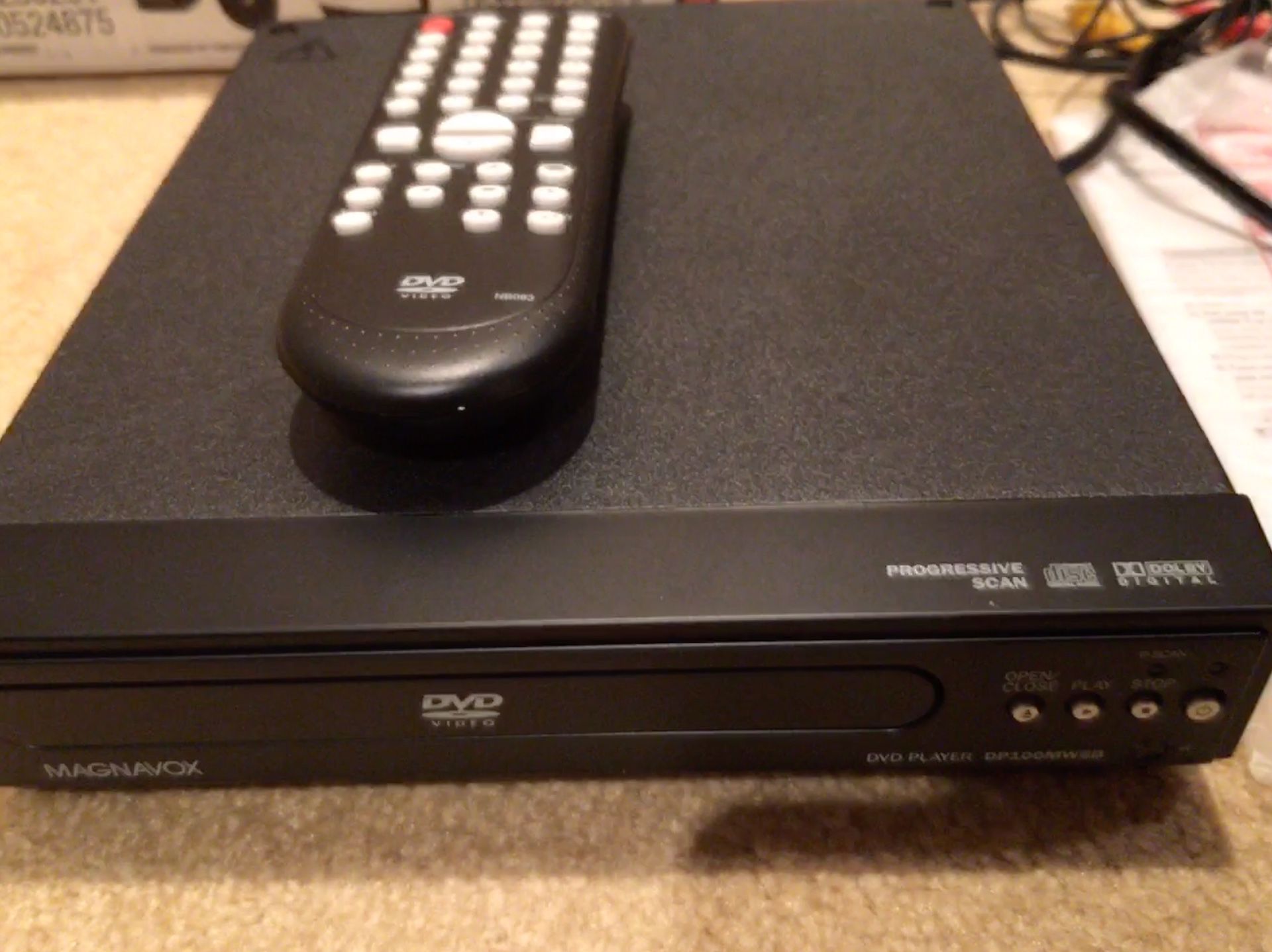 Magnavox DP100MW8B Progressive scan DVD player **WITH REMOTE** For RV Etc