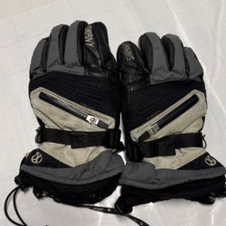 Swany X-Change (Tri-Plex Series) leather ski Snowboard gloves.