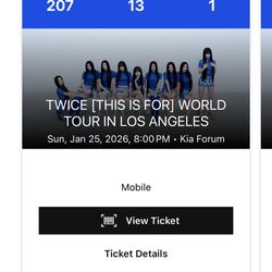 2x Twice Concert Tickets
