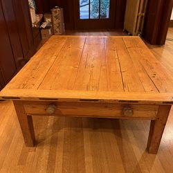 Antique English Pine Coffee Table