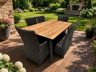 New 7pc outdoor patio furniture dining set