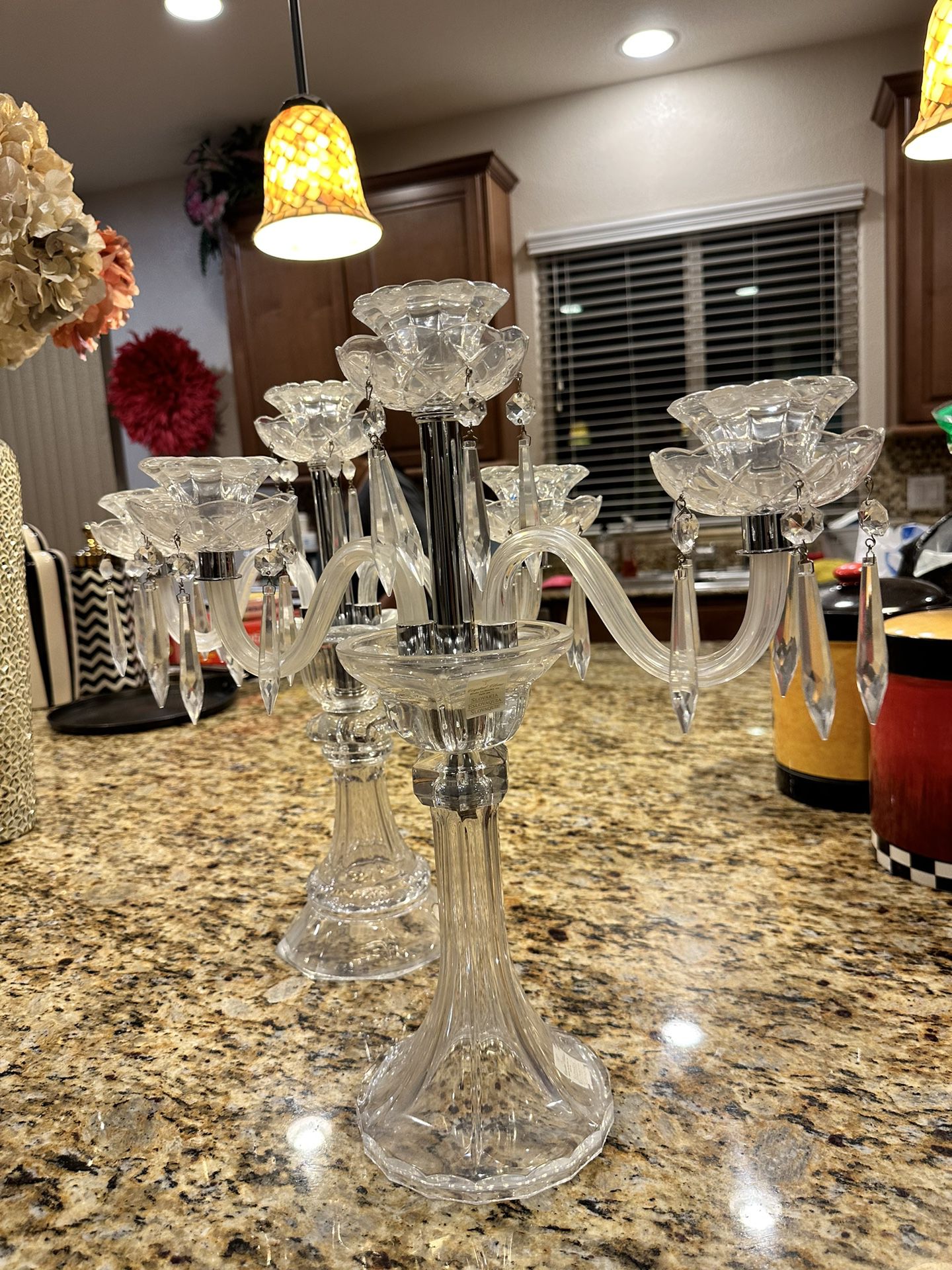 Crystal Candle Holder Decor (2 Piece)