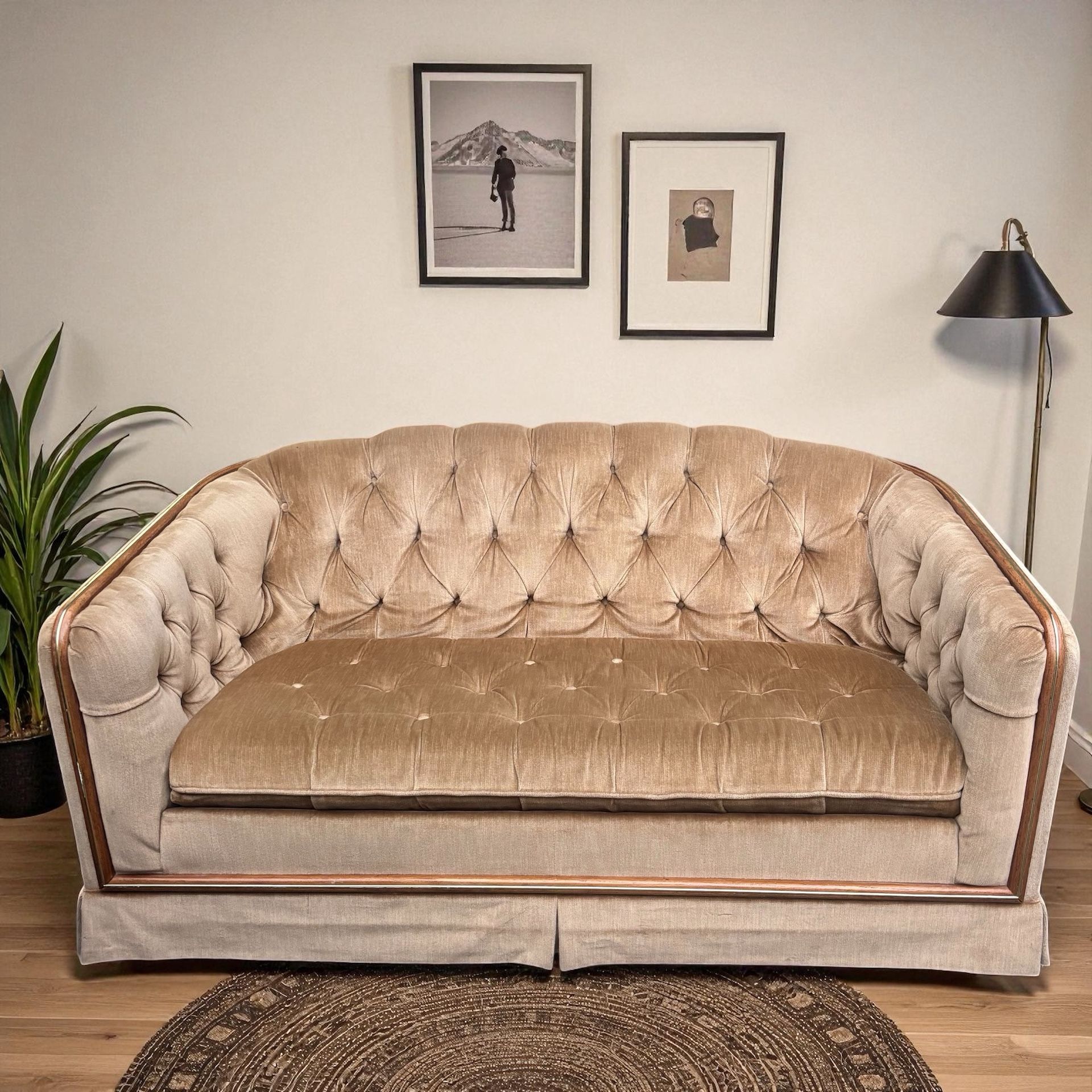 Vintage Windsor Tufted Couch 