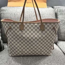 Louis Vuitton Neverfull Damier Azur TahitienneRose Gm for Sale in West Palm  Beach, FL - OfferUp