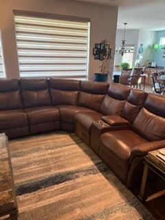 Brown Italian Leather Sofa