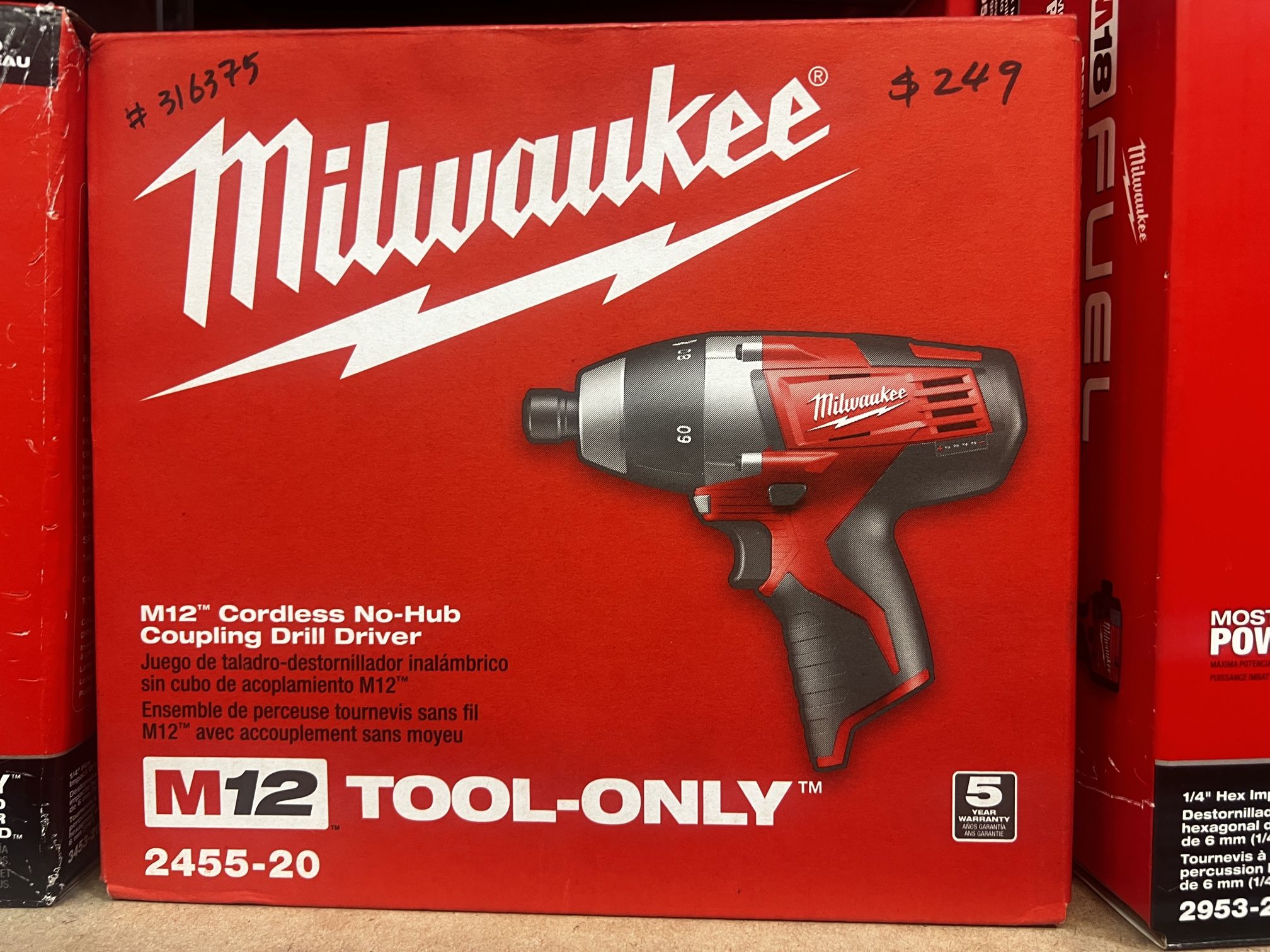Milwaukee M12 Cordless No-Hub Coupling Drill Driver