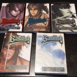 Basilisk English Manga Volumes 1-5