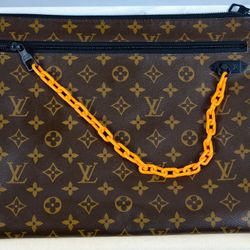 Louis Vuitton Pochette A4 Clutch Bag Solaray Monogram
