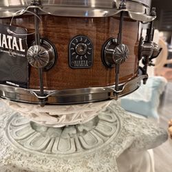 Natal Snare Drum Walnut W Nickel (Brand New Assembled)