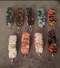 Handmade fabric keychain wristlets Any 2 for $10