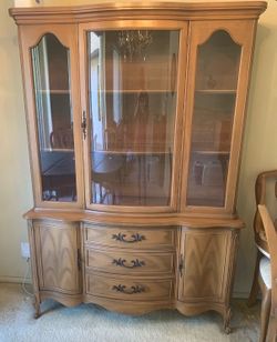 Vintage Maple China Hutch $75 OBO!