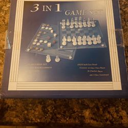 Chess 3 in1 crystal