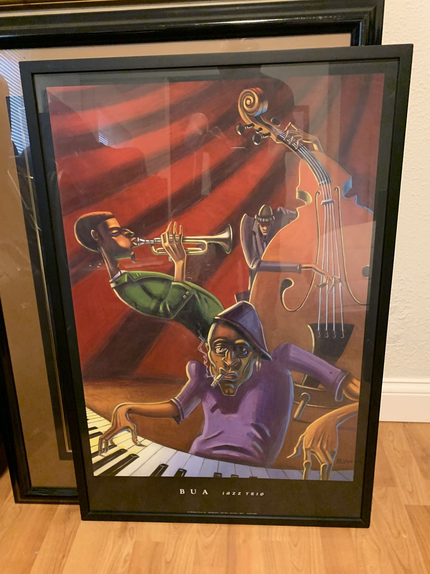 Vintage Jazz Poster BUA Jazz Trio By Bruce Teleky