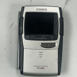 Casio TV-880B Portable LCD Color Television – Vintage Handheld TV