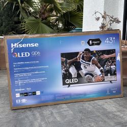 MV 43QD6 43” Hisense Smart 4k Qled Hdr Tv 