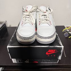White Cement Reimagined Jordan 3 Retro - Size 12