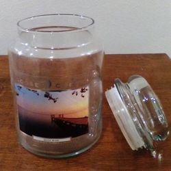 2 Beautiful Glass Canisters / Jars (3” top, 4” bottom, 5.5” tall) for Storing Potpourri Dried Flowers, Fragrance Perfume Petals or Other Lovely Things