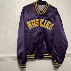 Vintage UW Huskies satin jacket size XL