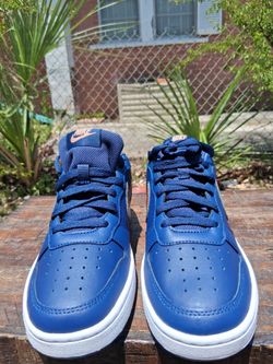 BRAND NEW GS NIKE COURT BOROUGH LOW NAVY COPPER SIZE 7