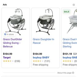 Graco Douglider Gliding Swing