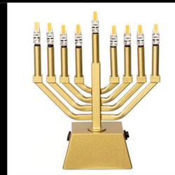 MENORAH WTH LED CANDLES WALL MOUNT