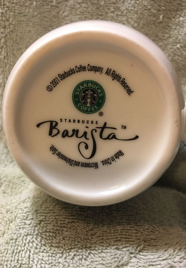 2001 Starbucks Abbey mug