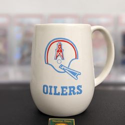 Vintage Houston Oilers Coffee Cup & Pin