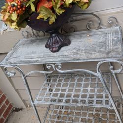Metallic Outdoor Decorative Stand.  31 By 23 By 11 Deep In  Inch