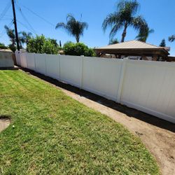 White Vinyl Fence