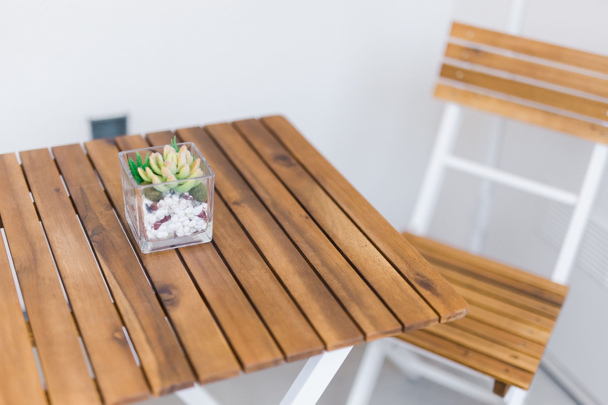 Small Wooden Patio Set for Apartments