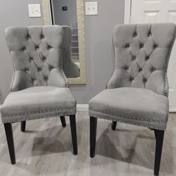2Pc Baxton Studio Coby Dining Chair Set (PRICE IS FIRM/ NO DELIVERY)
