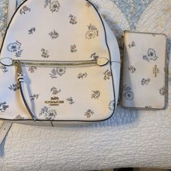 Coach Mini Backpack And Wallet Bundle