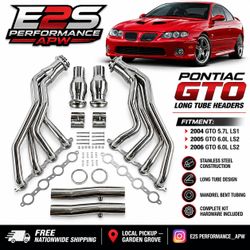 2004-2006 Pontiac GTO LS1 LS2 5.7L 6.0L Long Tube Headers + Connection Pipes