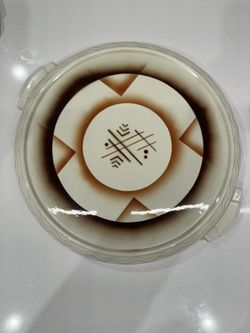 Pristine 1930s German Bauhaus Art Deco Cake Plate